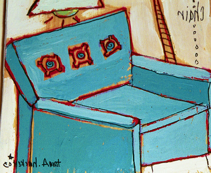 blue chair